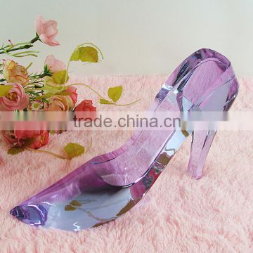 Latest crystal high heel shoes for ladies gift