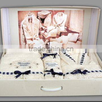 Top Quality Latest Fashion Dresses Bathrobe and Towels Set for Spa photo-5