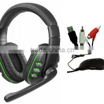 Amplifier stereo headphone for Xbox one PS3 X360 PS4 PC headset