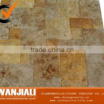 Travertine marble versailles pattern floor tile