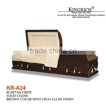 wooden coffin dimension European styles