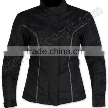 Women Black Textile Cordura Jackets