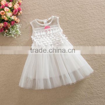 latest summer children flower girl dress wholesale hand made baby girl fairy party dress