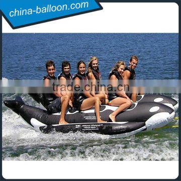 Exciting inflatable shark boat/inflatable rafting boat/inflatable banana boat for water game