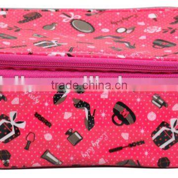 zipped around make up bag case