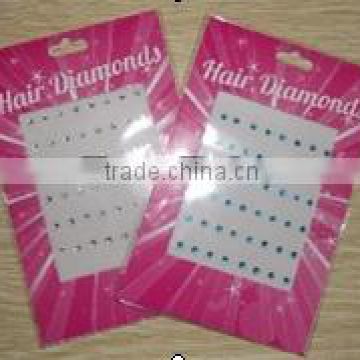 New fashion hair crystal iron in hair crystals iron on hair crystals