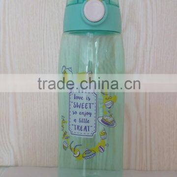 sweet plastic water bottle Tritan material customized colors water bottle