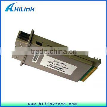Fiber Optic 10G Interface X2 to SFP+ Converter Module