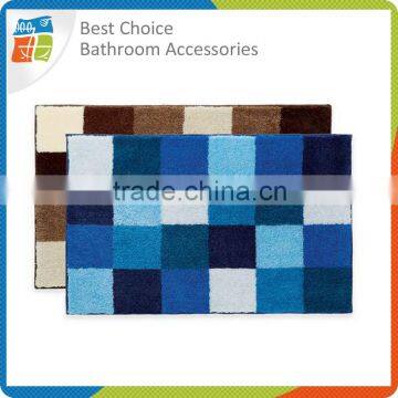 New Jacquard Microfiber Blue Bathroom Rugs