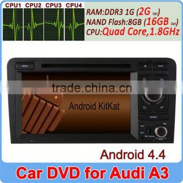 Ownice C200 Quad Core Android 4.4 gps navigator for Audi A3 S3 Support 3G OBD Built-in Wifi