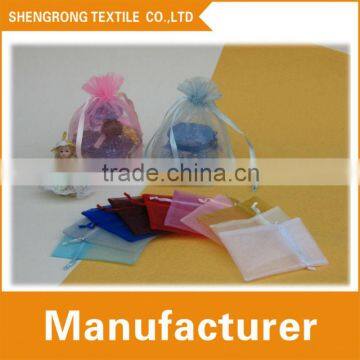 Supply nice drawstring organza bags