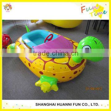 2015 wholesale water motorized electric kids bumper boat with turtle tube price