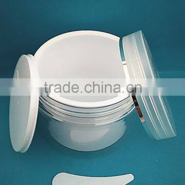 Personal Care Industrial Use Offset Printing Amber PET Plastic Jar With Black Cap photo-2
