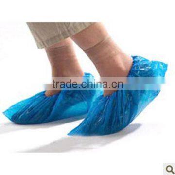 100 Pcs Plastic Disposable Shoe Covers Carpet Cleaning Overshoe Blue