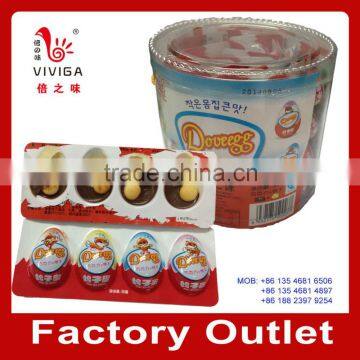 Egg chocolate cup biscuit