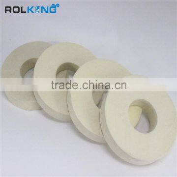 Medium white wheel 6'' thick wool felt buffing pad for marble polishing