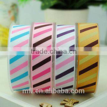 Printed Stripe Multi Color Ribbon for Hat Decoration photo-6