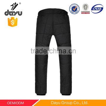 Men's purplish blue quilted down winter trousers pants