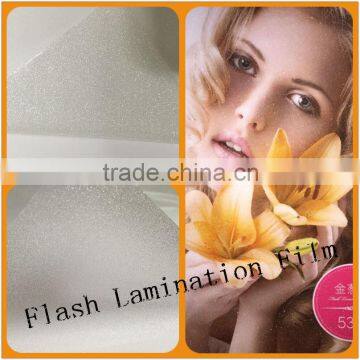 Glory High quality Flash Point Lamination Film/Shining laminating film manufacturer