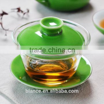 glass tea set in fancy design