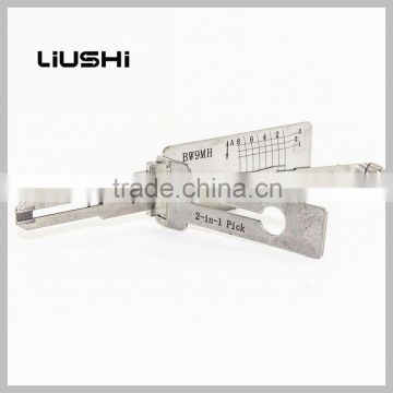 Locksmith tool BW9MH car Door locks Pick 2-in-1 tool lishi decoder lishi 2 in 1locksmith tools