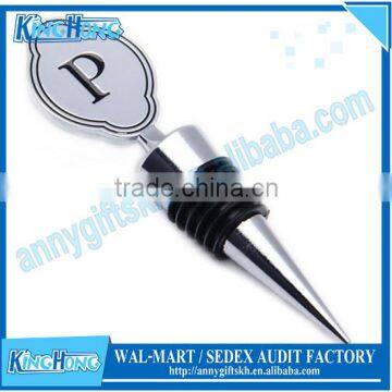 Hotel suppliers stainless steel metal silicone wine stopper