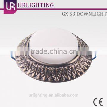 GX 53 Zinc Alloy Ceiling Light, Downlight with Antique Bronze