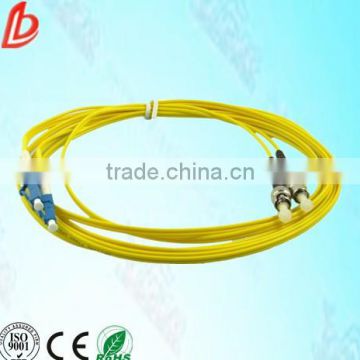 0.9 2.0 3.0mm singlemode 9/125um st-lc pvc jacket fiber optic patch cord pvc jacket