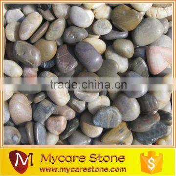 Hot sale and cheap 3-5cm colored river pebble