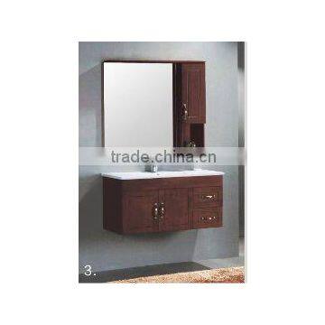 Solid wood bathroom cabinet