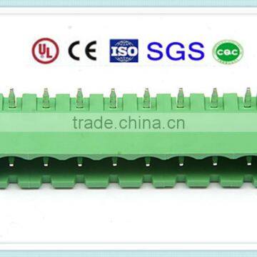 High Quality Right Angle Pin Open PCB Male Terminal Block Connector 7.62mm Pitch 300V, 15A XS2ESDV