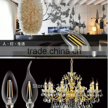 C35 Tailed Clear E14 2W COB LED Filament Bulb photo-4