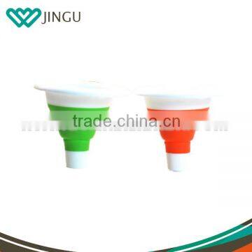 High quality food grade beer funnel folding silicone oil funnel