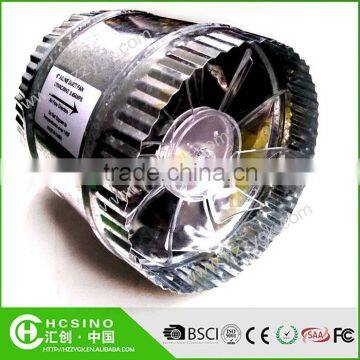 6" Inline Duct Fan 2600CFM Booster Exhaust Blower Air Cooling Vent ABS Blade