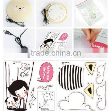 Cheap Wall Paper Light China Wholesale Hot DIY Catoon Kits Wall Lamp photo-3