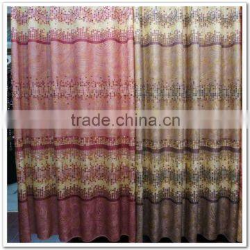 New Yarn Dye Jacquard Printed 100% Polyester Curtain Fabric