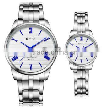 New design quartz stainless steel watch, couple lover wrist watch