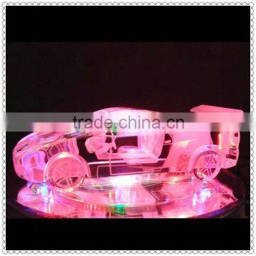 Fashion Crystal Sports Car Model With LED Lighting Base photo-2