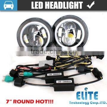 7 Inch Round Led Headlight 12v 24v for Car or Motor Meet E-mark Standard photo-2