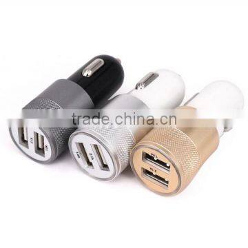 Fashion Bullet Shape Dual USB Car Charger 3.1A Car Charger Adapter, China Manufacturer