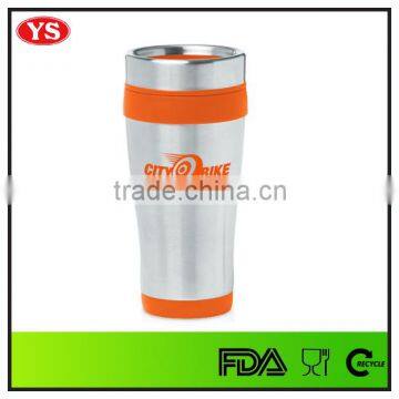 14 oz Classic style stainless steel coffee travel mug with ss lid
