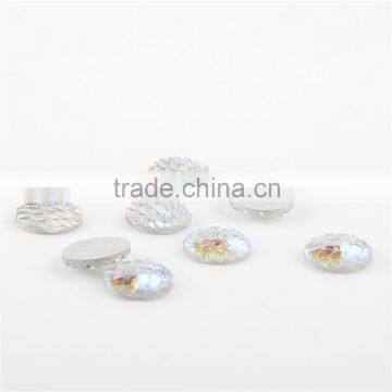 Stock! 12mm ab Color Fish Scale Beads Flatback Resin Rhinestone Popular Round Fish Cabochon Embellishment For DIY Craft photo-3