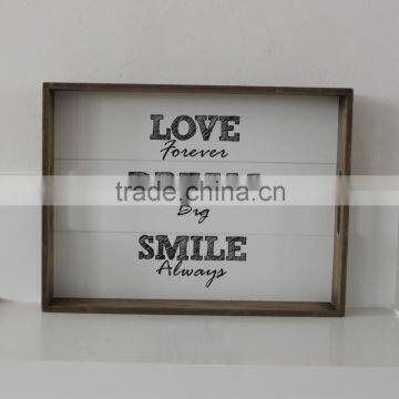 Wood Grain Wooden Tray photo-2