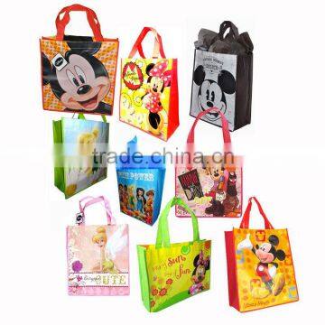 Laminated No-Woven fabric shopping bag with bright printing