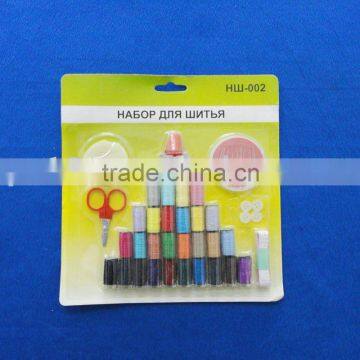 in blister card sewing thread kit