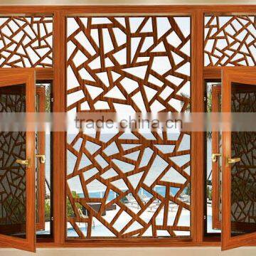 4120 teak aluminum casement window with horizontal pivoting opening way