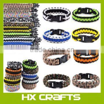 Promotion Outdoors self rescue paracord bracelet survival bracelets