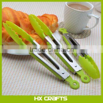 Salad & Grill Stainless Steel Silicone Kitchen Tongs Serving Tongs with Silicone Tips