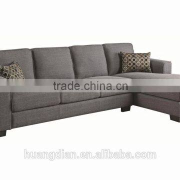 commercial standarded furniture grey fabric corner sectional sofa for sale