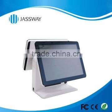 15 Inch Dual Screen All in One Touch POS Terminal